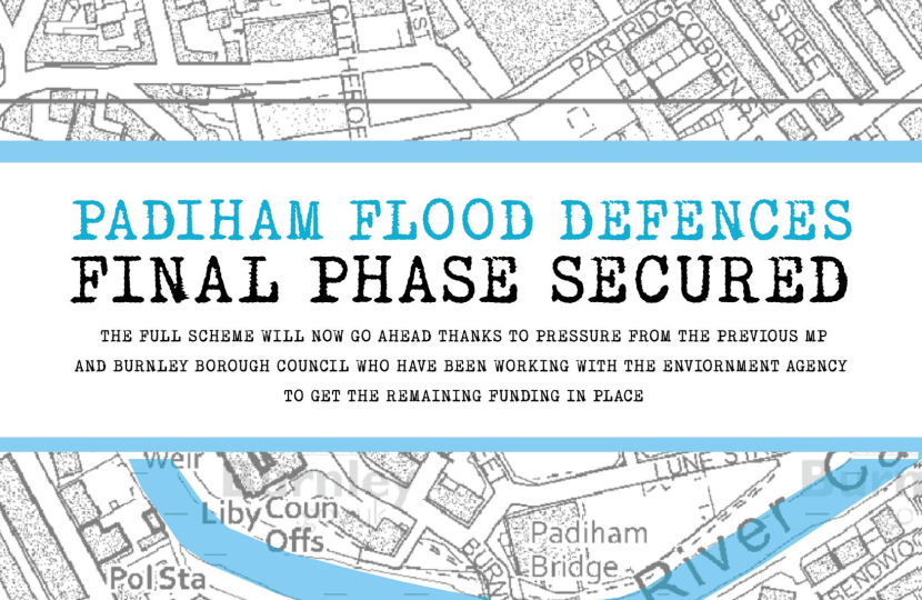 Padiham Flood Defences - phase 2 - Secured