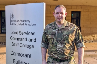 Antony Higginbotham MP at the Defence Academy