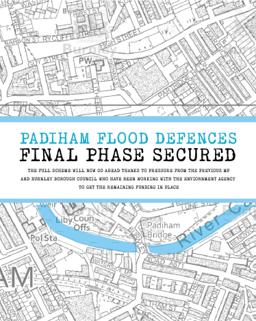 Padiham Flood Defences - phase 2 - Secured